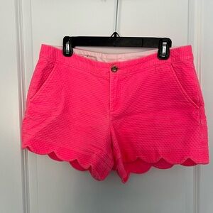 Lilly Pulitzer Pink Scalloped Women Shorts